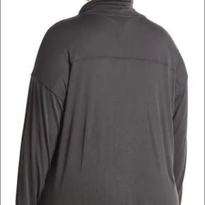 Catherine malandrino draw cord mock neck